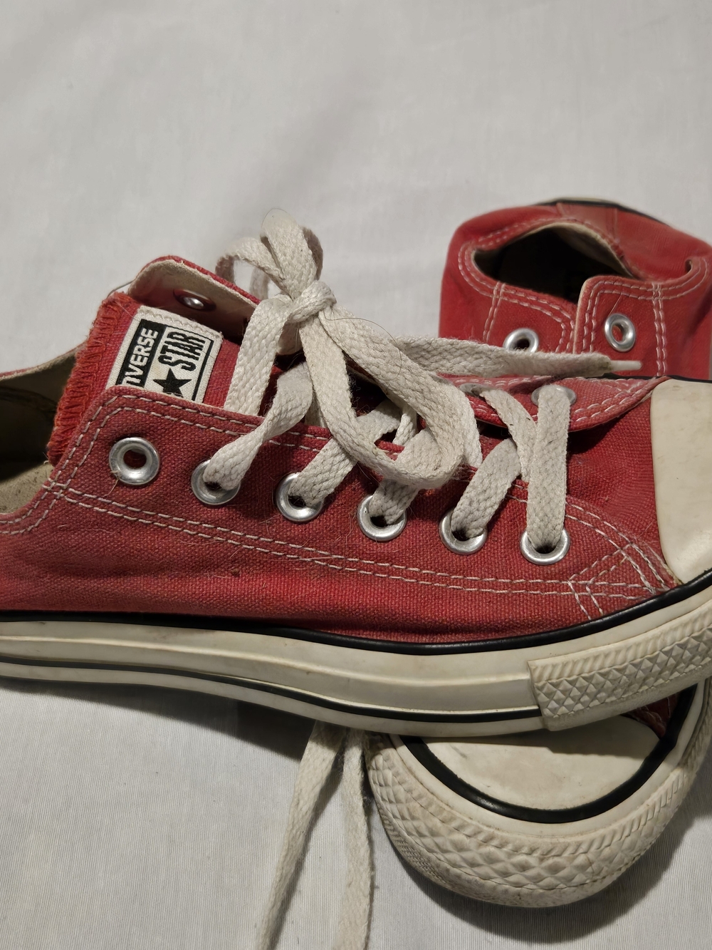 Converse Chuck Taylor All Star Low Top Red Canvas M9696 Size Men 5 / Women 7